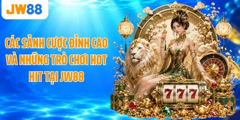 Các sảnh cược đỉnh cao và những trò chơi hot hit tại JW88