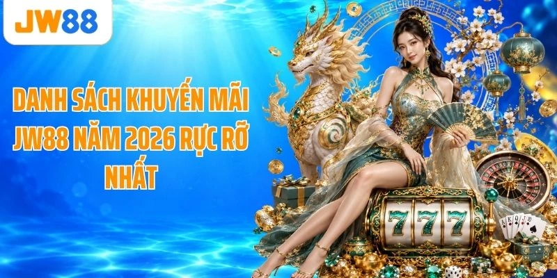 Danh sách khuyến mãi JW88 năm 2026 rực rỡ nhất